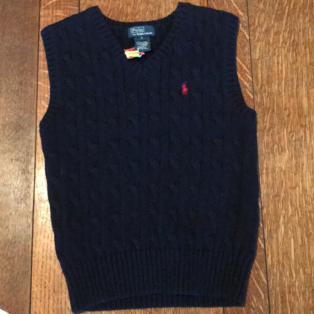 Navy sweater vest- boys